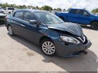 2016 Nissan Sentra Fe+ S/s/sl/sr/sv Light Blue vin: 3N1AB7AP3GY215555