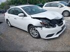 2018 Nissan Sentra Sv White vin: 3N1AB7AP5JY216195