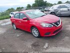 2018 Nissan Sentra Sv Red vin: 3N1AB7AP5JY237256