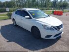 2018 Nissan Sentra S Белый vin: 3N1AB7AP5JY297022
