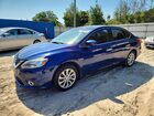 2018 Nissan Sentra Sv Blue vin: 3N1AB7AP5JY344971
