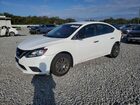 2018 Nissan Sentra S White vin: 3N1AB7AP7JY217140