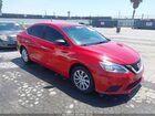 2018 Nissan Sentra Sv Red vin: 3N1AB7AP8JL617074