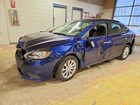 2018 Nissan Sentra Sv Blue vin: 3N1AB7APXJY268373