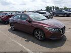 2021 Nissan Sentra Sv Xtronic Cvt Red vin: 3N1AB8CV1MY280434