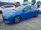 2021 Nissan Sentra Sv Blue vin: 3N1AB8CVXMY302334