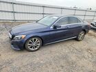 2016 Mercedes-benz C 300 4matic Синий vin: 55SWF4KB6GU141857