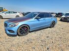 2016 Mercedes-benz C 300 4matic Blue vin: 55SWF4KB8GU109475