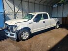 2018 Ford F150 Super Cab White vin: 1FTEX1CPXJKD89610