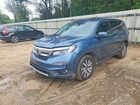 2021 Honda Pilot Ex Blue vin: 5FNYF5H32MB033537