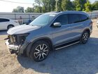 2022 Honda Pilot Elite Gray vin: 5FNYF6H07NB058222
