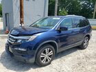 2016 Honda Pilot Exl Синий vin: 5FNYF6H57GB095916
