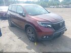 2021 Honda Passport Awd Ex-l Burgundy vin: 5FNYF8H50MB012589