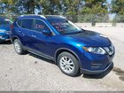 2017 Nissan Rogue Sv Синий vin: 5N1AT2MV5HC779608