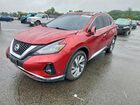 2019 Nissan Murano Sl Maroon vin: 5N1AZ2MS6KN108867