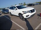2017 Nissan Pathfinder Sv White vin: 5N1DR2MN8HC665291