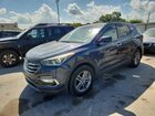 2017 Hyundai Santa Fe Sport 2.4l Blue vin: 5NMZU3LB4HH016238