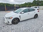 2018 Hyundai Elantra Sel White vin: 5NPD84LF0JH343218