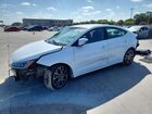 2019 Hyundai Elantra Limited White vin: 5NPD84LF6KH473845