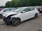 2017 Hyundai Elantra Se White vin: 5NPD84LF7HH131961