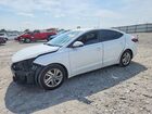 2019 Hyundai Elantra Sel White vin: 5NPD84LF7KH476589