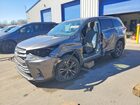 2018 Toyota Highlander Le Серый vin: 5TDBZRFH5JS898836