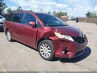 2017 Toyota Sienna Xle 7 Passenger Красный vin: 5TDDZ3DCXHS151868
