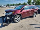 2019 Toyota Highlander Limited Темно-бордовый vin: 5TDDZRFH2KS711966