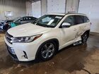 2017 Toyota Highlander Limited Platinum White vin: 5TDDZRFH4HS422743