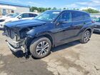 2022 Toyota Highlander Xle Синий vin: 5TDGZRBH9NS192437