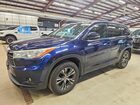 2016 Toyota Highlander Xle Blue vin: 5TDJKRFH1GS231111