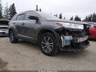 2019 Toyota Highlander Xle Gray vin: 5TDJZRFH2KS932552
