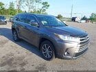 2017 Toyota Highlander Xle Gray vin: 5TDJZRFH5HS408997