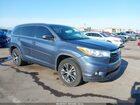 2016 Toyota Highlander Xle V6 Gray vin: 5TDKKRFH3GS122279