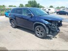 2016 Toyota Highlander Xle V6 Blue vin: 5TDKKRFH9GS138471