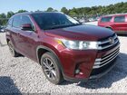 2018 Toyota Highlander Xle Темно-бордовый vin: 5TDKZRFH5JS286863