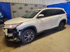 2019 Toyota Highlander Xle White vin: 5TDKZRFH5KS566381