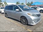 2017 Toyota Sienna Se 8 Passenger Silver vin: 5TDXZ3DC7HS847875