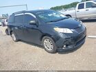 2016 Toyota Sienna Xle 8 Passenger Black vin: 5TDYK3DC6GS693005