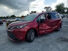 2025 Toyota Sienna Xle 8-passenger Бордовый vin: 5TDYRKEC4SS257007