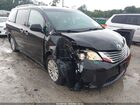 2017 Toyota Sienna Xle Premium 8 Passenger Black vin: 5TDYZ3DC9HS860454