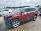 2017 Toyota Highlander Limited Burgundy vin: 5TDYZRFH3HS211583