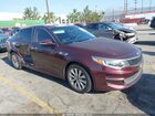 2016 Kia Optima Lx Burgundy vin: 5XXGT4L35GG061825