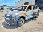 2021 Kia Telluride Lx Gray vin: 5XYP2DHC6MG098434