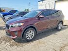 2020 Kia Sorento Lx Burgundy vin: 5XYPGDA37LG638643