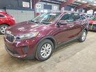 2019 Kia Sorento Lx V6 Burgundy vin: 5XYPGDA51KG480655