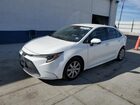 2021 Toyota Corolla Le White vin: 5YFEPMAE3MP248483