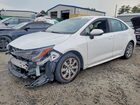 2022 Toyota Corolla Le White vin: 5YFEPMAE6NP350393