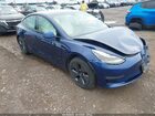 2021 Tesla Model 3 Long Range Синий vin: 5YJ3E1EB3MF981348