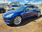 2020 Tesla Model 3 Blue vin: 5YJ3E1EB5LF640239
